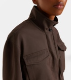 The Row Floriane cotton and cashmere field jacket