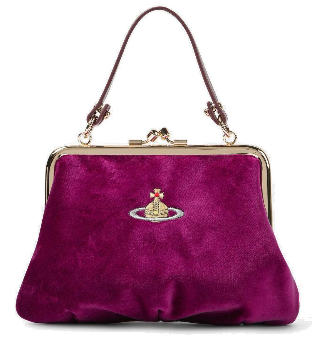 Vivienne Westwood Granny Frame velvet tote bag Vivienne Westwood