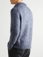 Massimo Alba - Wool, Mohair and Silk-Blend Half-Zip Sweater - Blue