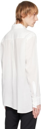 Sulvam White Asymmetric Shirt