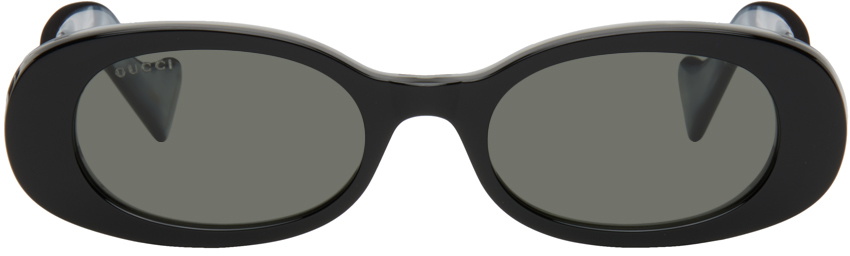 Gucci Black Oval Sunglasses Gucci