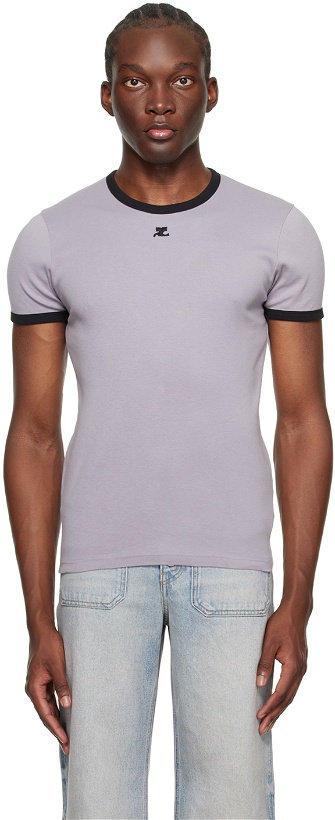 Photo: Courrèges Gray Contrast T-Shirt