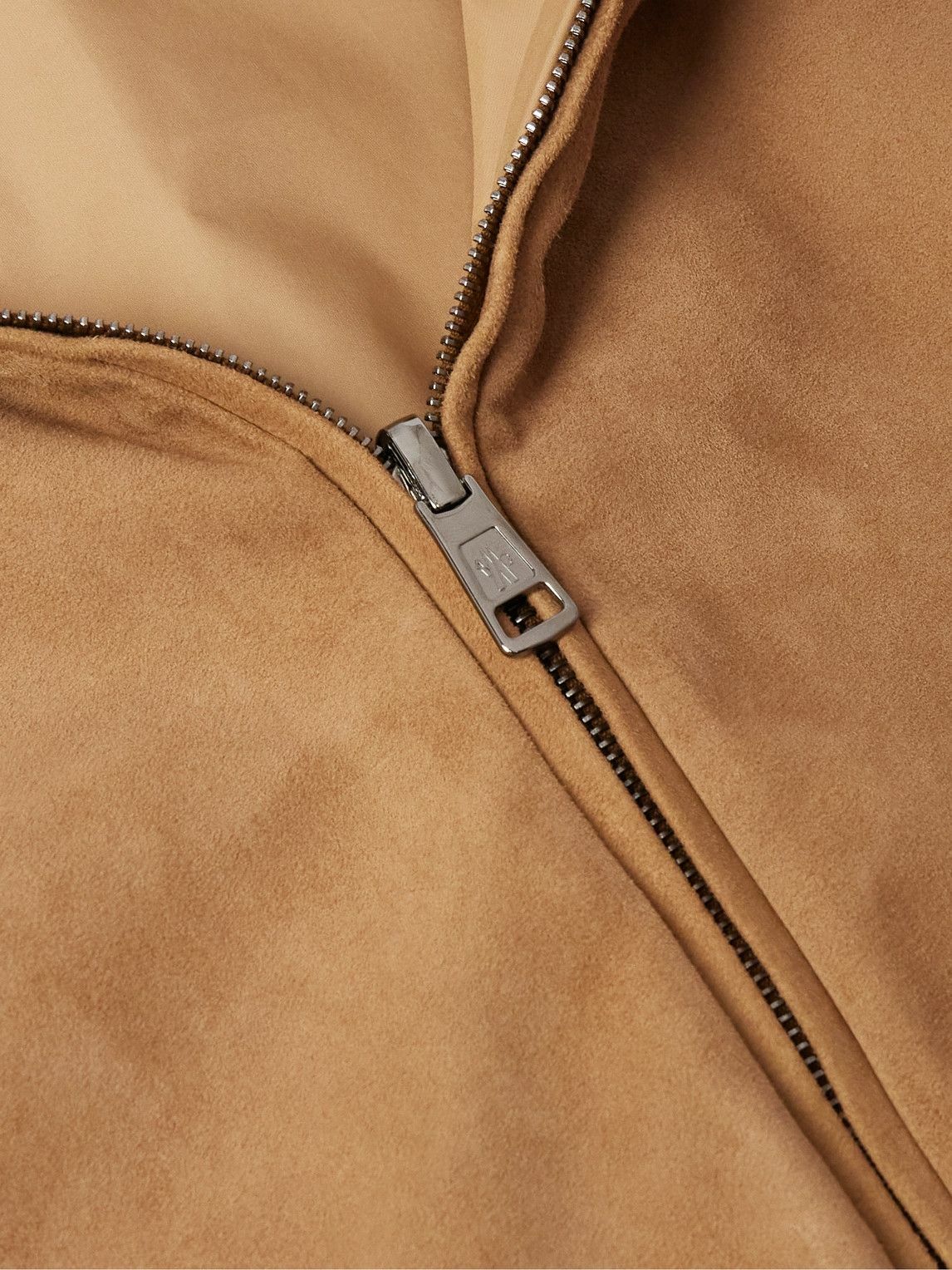 Moncler - Turbat Logo-Appliquéd Reversible Suede and AirSoft Shell Jacket - Brown