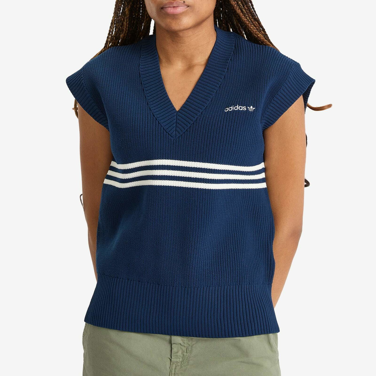 Adidas Women's Knitted Vest in Night Indigo
