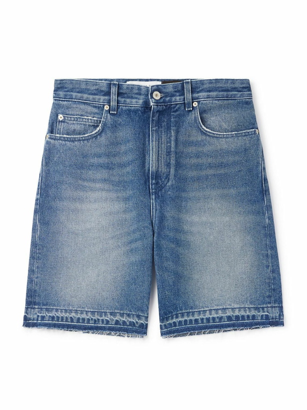 Photo: LOEWE - Paula's Ibiza Straight-Leg Distressed Denim Shorts - Neutrals