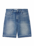 LOEWE - Paula's Ibiza Straight-Leg Distressed Denim Shorts - Neutrals
