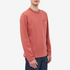 Armor-Lux Men's Long Sleeve Callac Pocket T-Shirt in Manganese