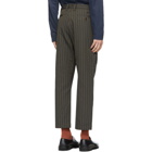 Junya Watanabe Brown Striped Trousers