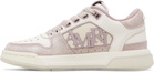 AMIRI Pink & Off-White Pebbled Classic Low Sneakers