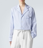 Dolce&Gabbana Striped cotton and silk poplin pajama shirt