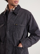 RRL - Corduroy-Trimmed Denim Jacket - Black