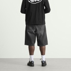 Arte Men's Round Pocket Denim Shorts in Fade Black