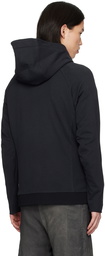 DEVOA Black Zip Hoodie