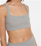 Thom Browne - Ribbed-knit cashmere bralette