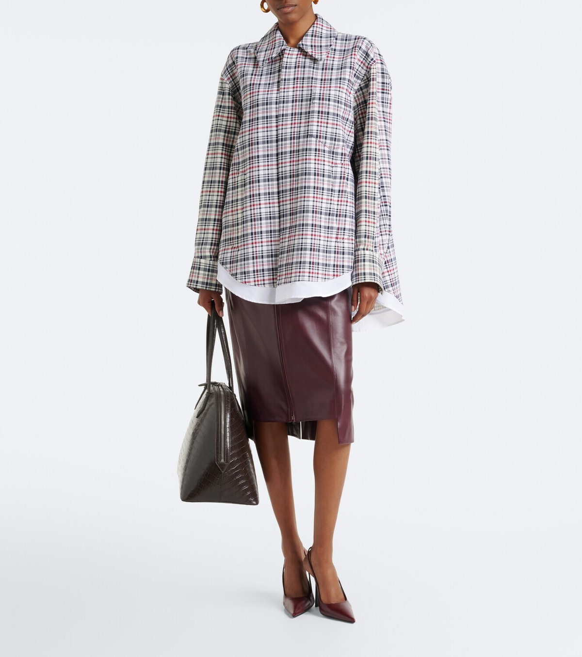 A.Emery Harnick leather tote bag