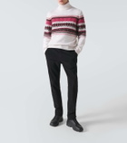 Zegna Intarsia cashmere turtleneck sweater