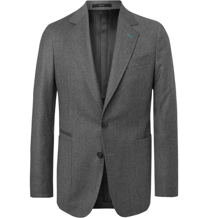 Photo: Paul Smith - Grey Soho Slim-Fit Unstructured Wool and Cashmere-Blend Blazer - Men - Gray