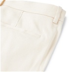 Caruso - Pleated Linen and Silk-Blend Twill Suit Trousers - Neutrals