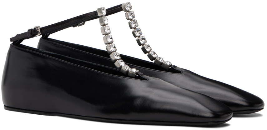 jil sander square toe flats