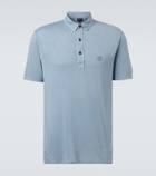 Giorgio Armani Silk and cotton polo shirt