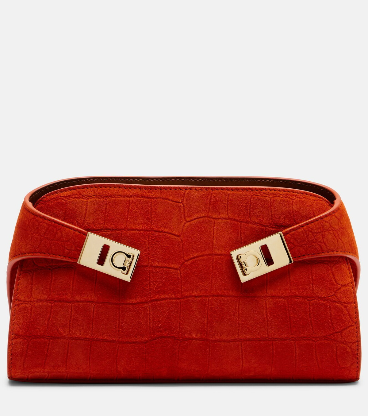 Ferragamo Hug Mini suede crossbody bag