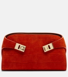 Ferragamo Hug Mini suede crossbody bag