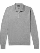 Peter Millar - Excursionist Flex Wool-Blend Half-Zip Sweater - Gray