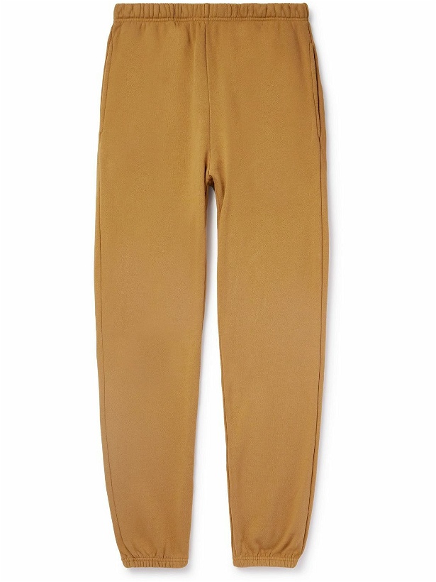 Photo: Les Tien - Tapered Garment-Dyed Cotton-Jersey Sweatpants - Brown