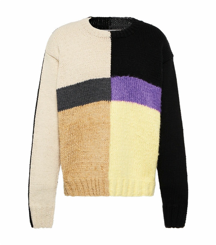 Photo: Jil Sander - Colorblocked crewneck sweater