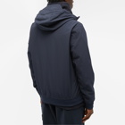 Stone Island Men's Soft Shell-R Hooded Jacket in Navy Blue