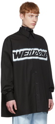 We11done Black Cotton Shirt