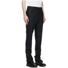 Raf Simons Black Wool Pinstripe Trousers