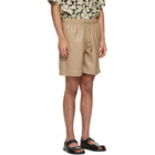 Nanushka Beige Vegan Leather Doxxi Shorts