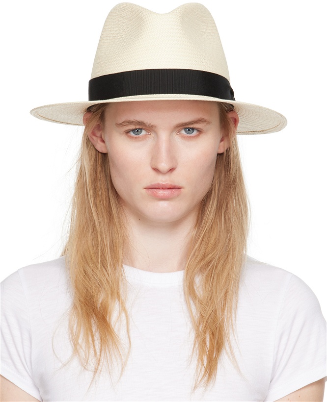 Photo: rag & bone Off-White Straw Panama Hat