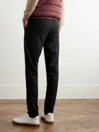 Kiton - Straight-Leg Virgin Wool-Blend Drawstring Trousers - Black