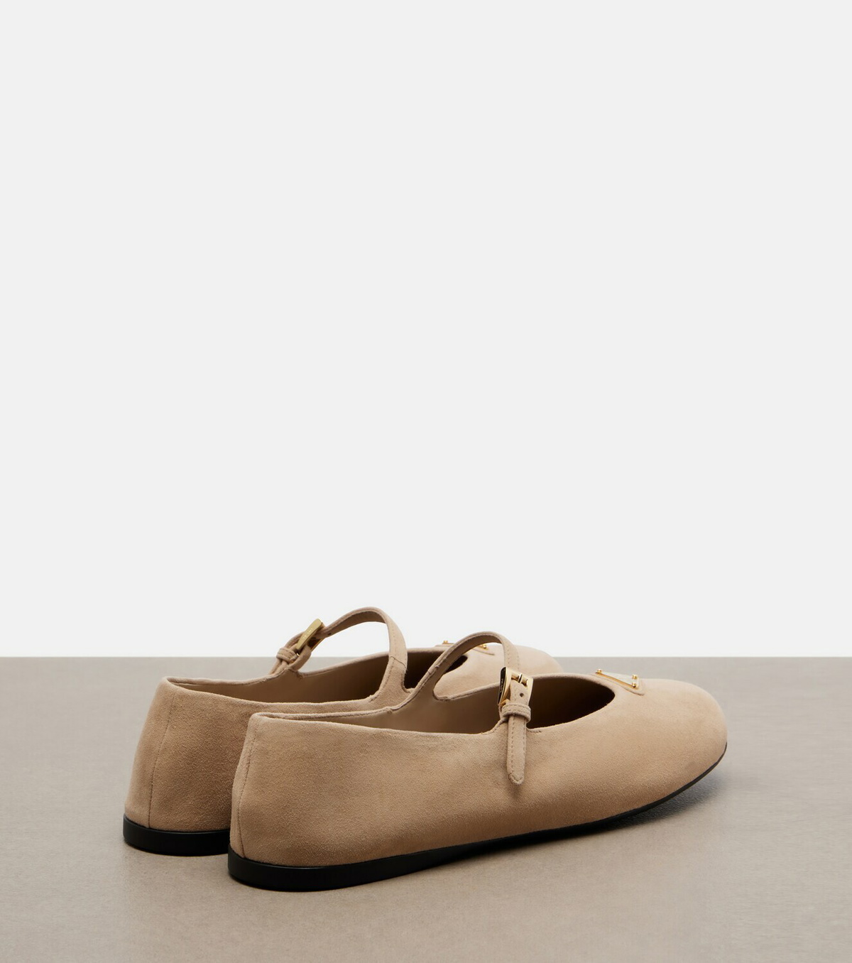 Prada Suede Mary Jane flats