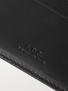 A.P.C. - Logo-Debossed Leather Cardholder
