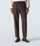 Umit Benan Selly silk-blend straight pants