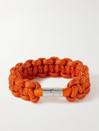 Isabel Marant - Woven Metallic Cord and Silver-Tone Bracelet - Orange