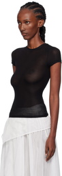 Paris Georgia Black Elemental Sheer Baby T-shirt