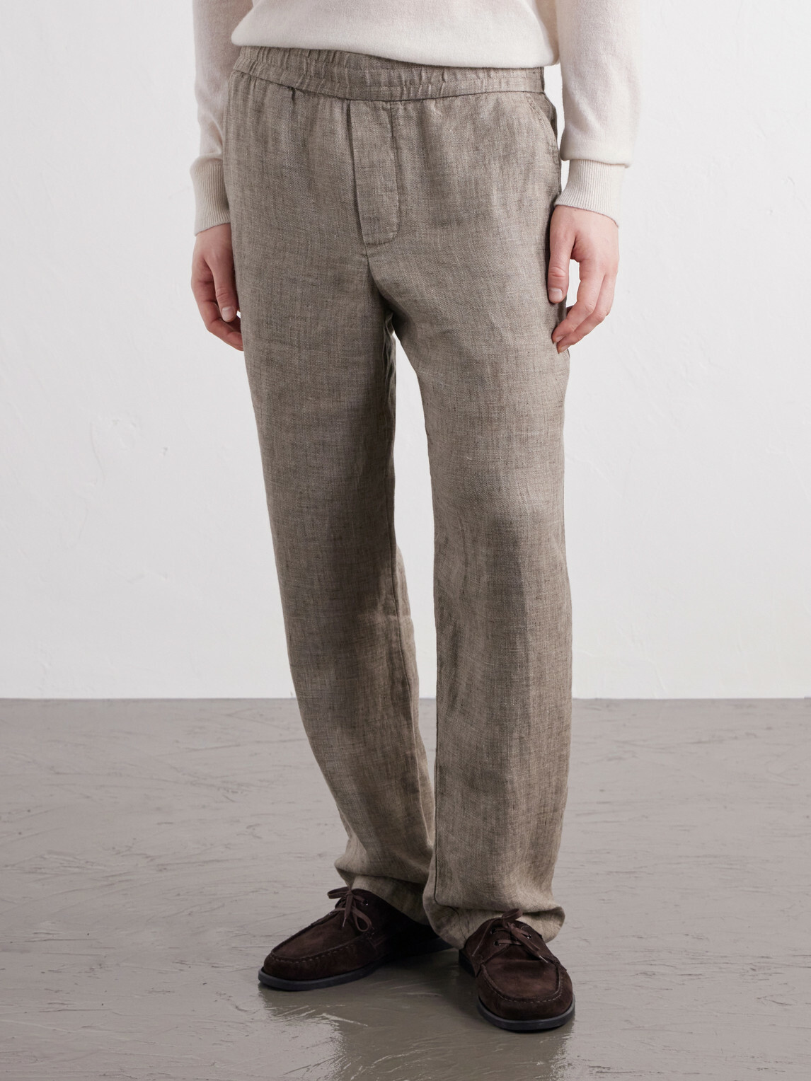 James Perse - Straight-Leg Linen Suit Trousers - Neutrals