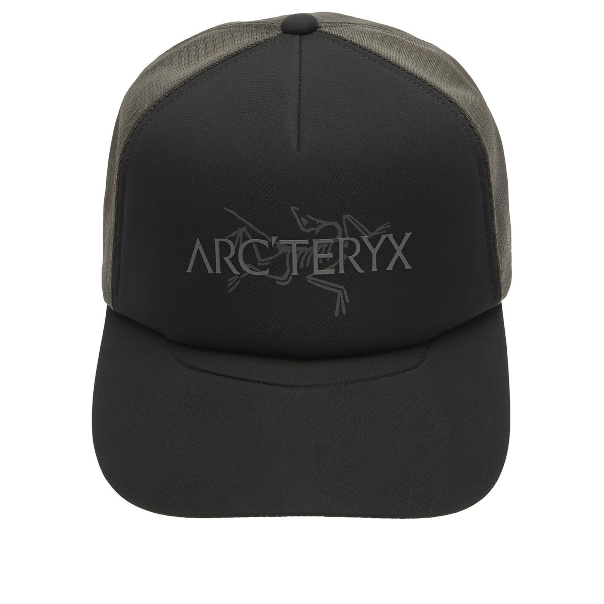 Arc'teryx Men's Bird Word Trucker Hat in Black/Cloud