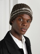mfpen - Court Striped Ribbed Wool Beanie