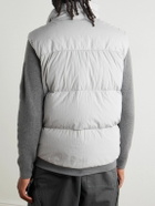 C.P. Company - Eco-Chrome R Padded Recycled-Shell Hooded Down Gilet - Gray