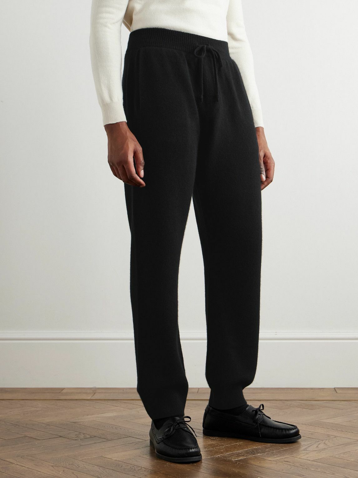 0*8様 AURALEE 26SS CASHMERE SLACKS 3 TOPB Auralee - Tapered Cashmere Trousers - Black Auralee