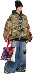 VETEMENTS Khaki Alpha Industries Edition Cargo Bomber Jacket