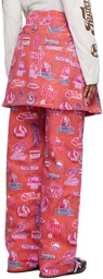 Kiko Kostadinov Pink Hysteric Glamour Edition Jeans and Skirt Set