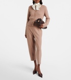 Loro Piana Rose Island cashmere and linen cropped pants