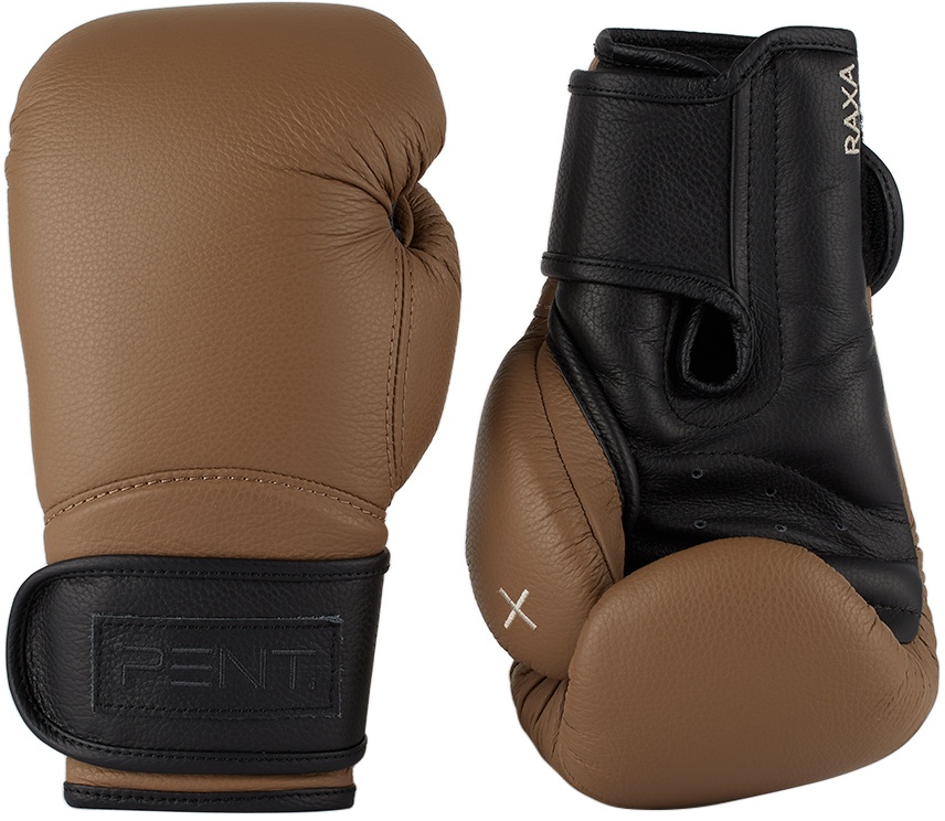 PENT. Brown & Black RAXA™ Luxury Boxing Gloves