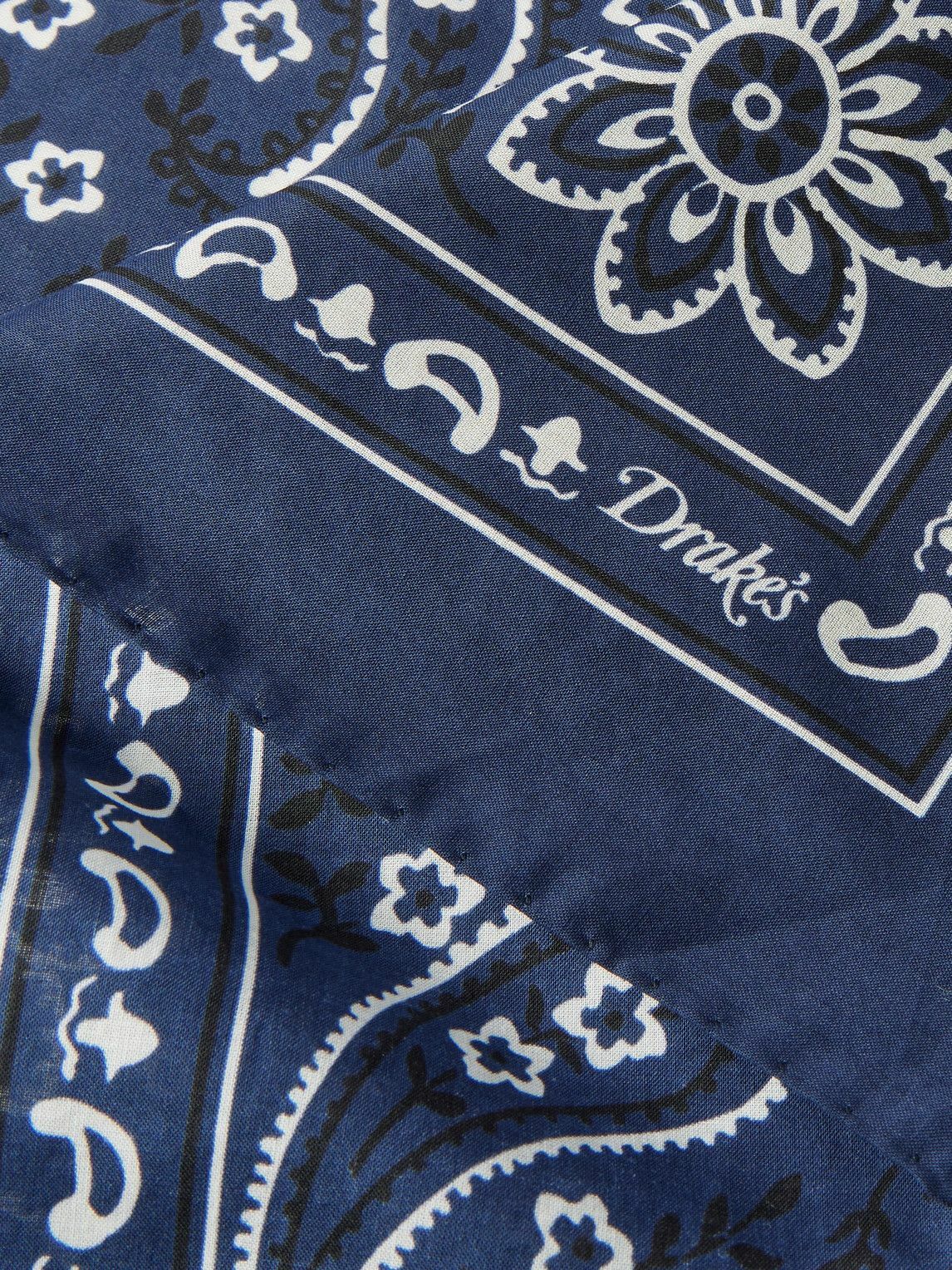 Drake's - Paisley-Print Cotton Scarf